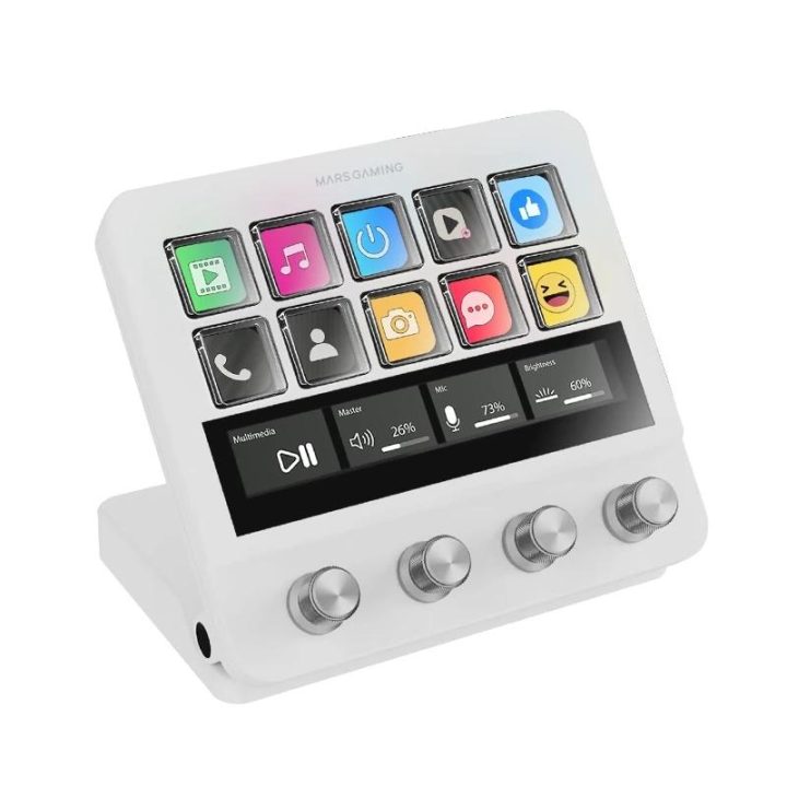 Mars Gaming MS-DPROW White 10 Buttons