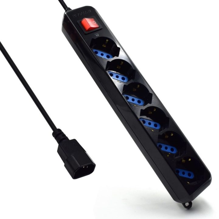 Ewent Surge Protector Power Strip with IEC-X6 Connector Outputs…