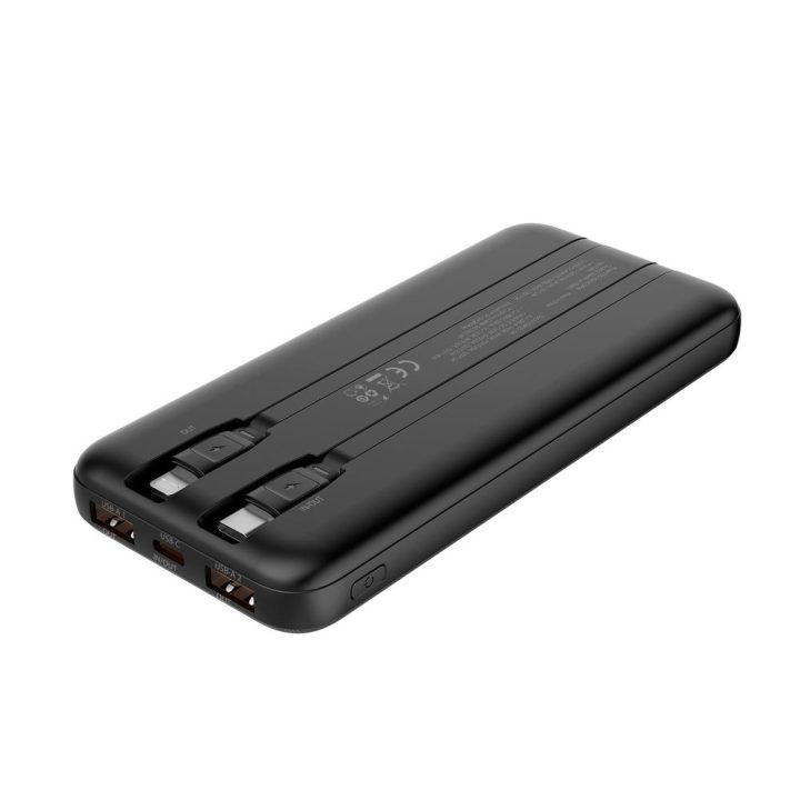 CoolBox POWERBANK DP10 10000MAH LCD+INTEGRATED CABLES USB-C+LIGHTING…