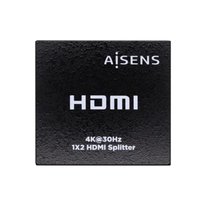 Duplicador HDMI AISENS 4K@30Hz 1x2 com Alimentação, Preto