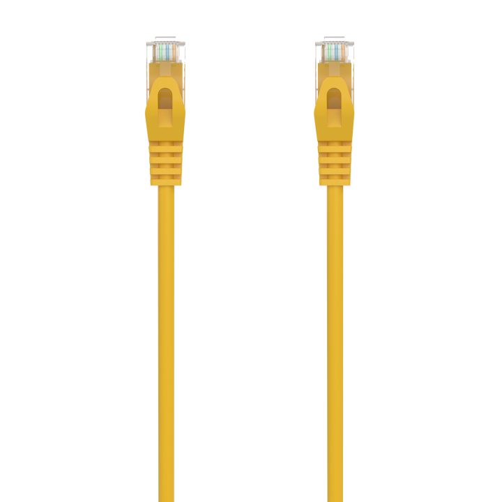 AISENS RJ45 Patch Cable LSZH Cat.6A 500 MHz UTP AWG24, Yellow, 1.5M