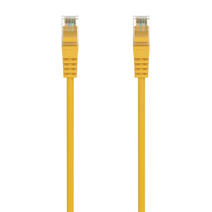 AISENS RJ45 Patch Cable LSZH Cat.6A 500 MHz UTP AWG24, Yellow, 1.5M