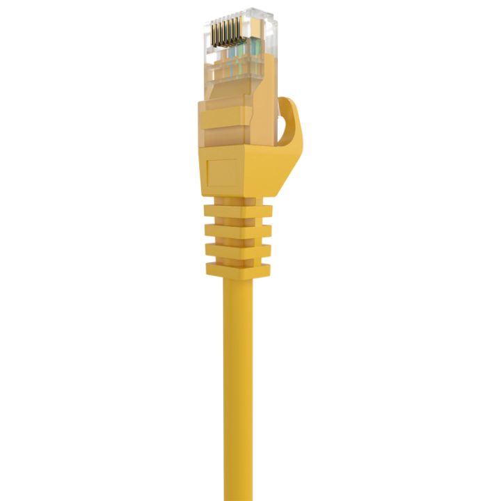 AISENS RJ45 Patch Cable LSZH Cat.6A 500 MHz UTP AWG24, Yellow, 1.5M