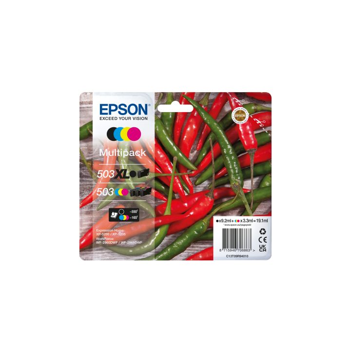 Epson Multipack 4-colours 503 XL Black/Std. CMY