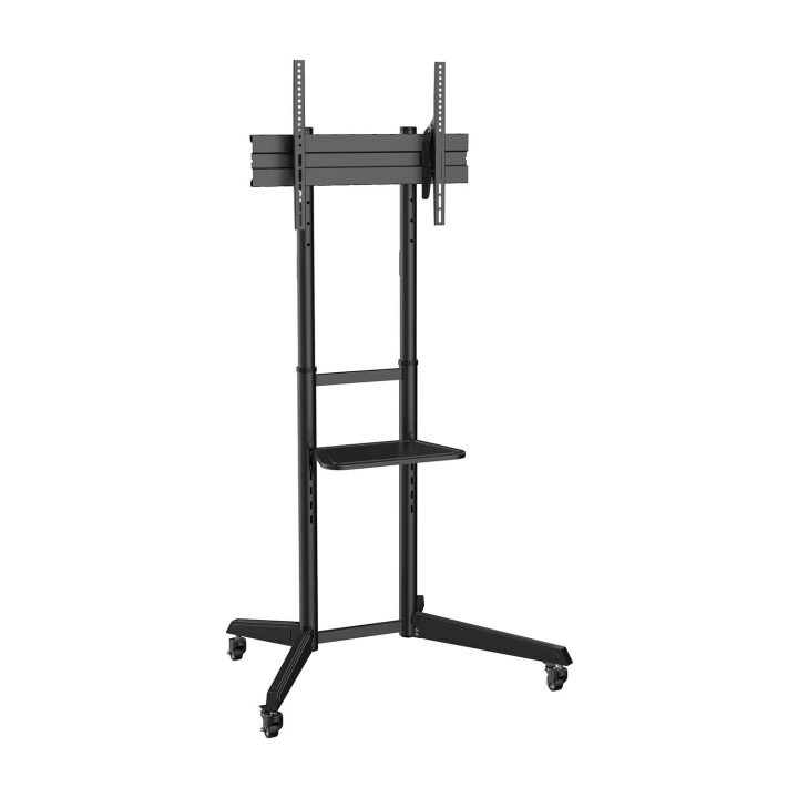 AISENS ECO Floor Stand with Wheels, DVD Tray for Monitor/TV 50kg…
