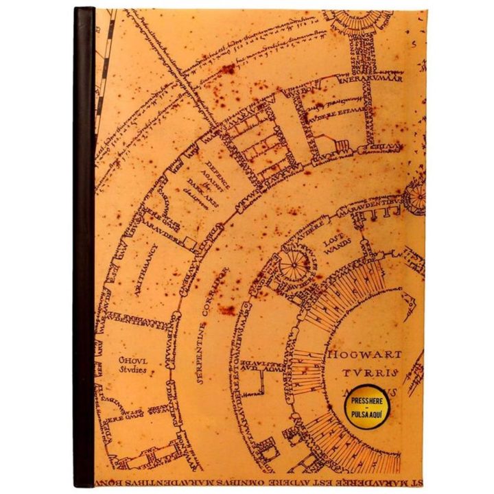 Caderno SD toys Harry Potter mapa dos marotos com luz (SDTWRN23264)