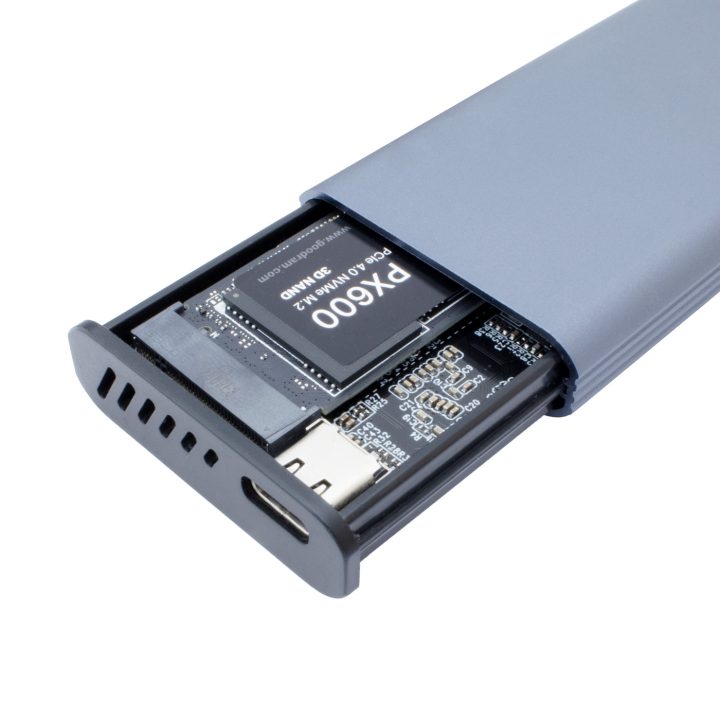 CoolBox M.2 NVME/SATA LCD SSD ENCLOSURE/CASE MINI CHASE PS32 USB3.2…