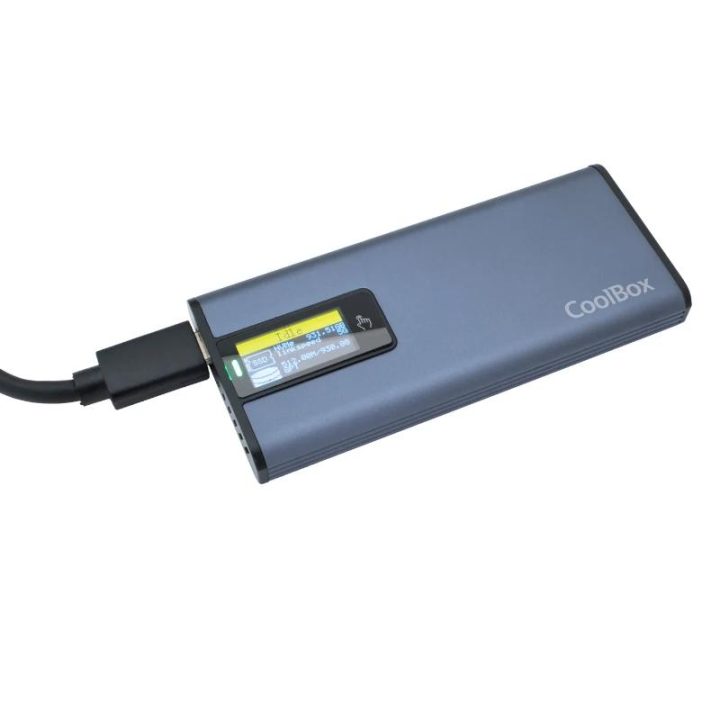 CoolBox CAIXA/CARCAÇA SSD M.2 NVME/SATA LCD MINICHASE PS32 USB3.2…