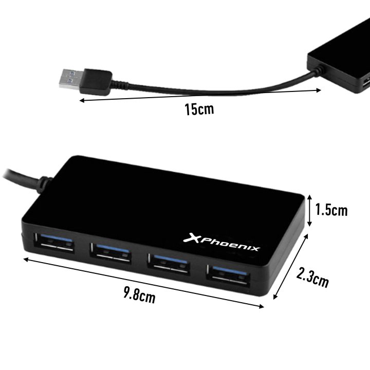 Phoenix technologies Hub phoenix USB 4 portas USB 3.0 portátil