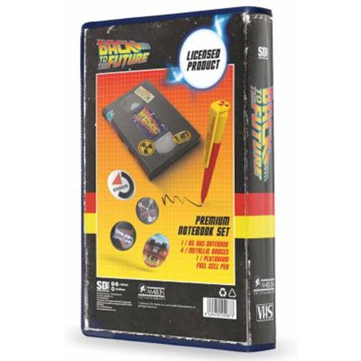 VHS SD Toys Back to the Future Stationery Set Notebook, Badges and…