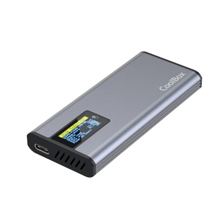 CoolBox M.2 NVME/SATA LCD SSD ENCLOSURE/CASE MINI CHASE PS32 USB3.2…