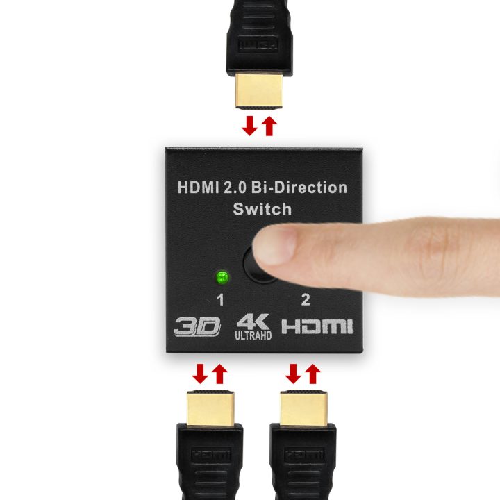 Phoenix technologies Hub 2 HDMI splitter 4K con conmutador manual