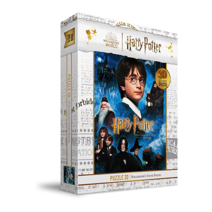 SD Toys Puzzle 100 Pieces 3D Effect Poster Philosopher's Stone Harry…