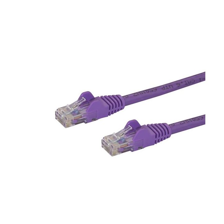 StarTech.com 1m Purple Cat6 UTP Ethernet Gigabit RJ45 Snagless…