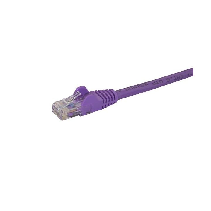 StarTech.com 1m Purple Cat6 UTP Ethernet Gigabit RJ45 Snagless…