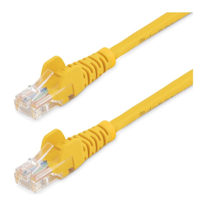 StarTech.com 10m Yellow Cat5e Ethernet RJ45 Snagless Network Cable