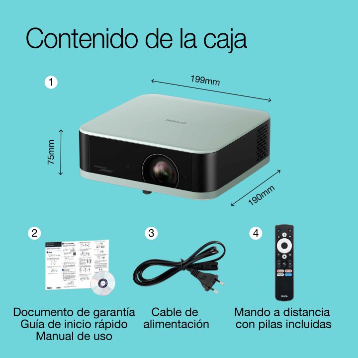 Epson Home Cinema Lifestudio Pop — EF-61G Verde gelo