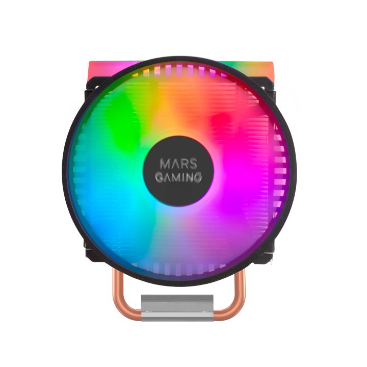 Dissipador de CPU Mars Gaming Dual ARGB, 4 Heatpipes HCT, TDP 160 W…