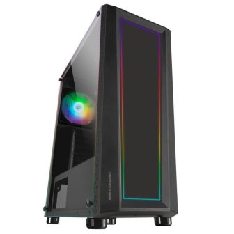 Mars Gaming MC-ART Black, ATX Gaming PC Case, Draw-on Tempered Glass…
