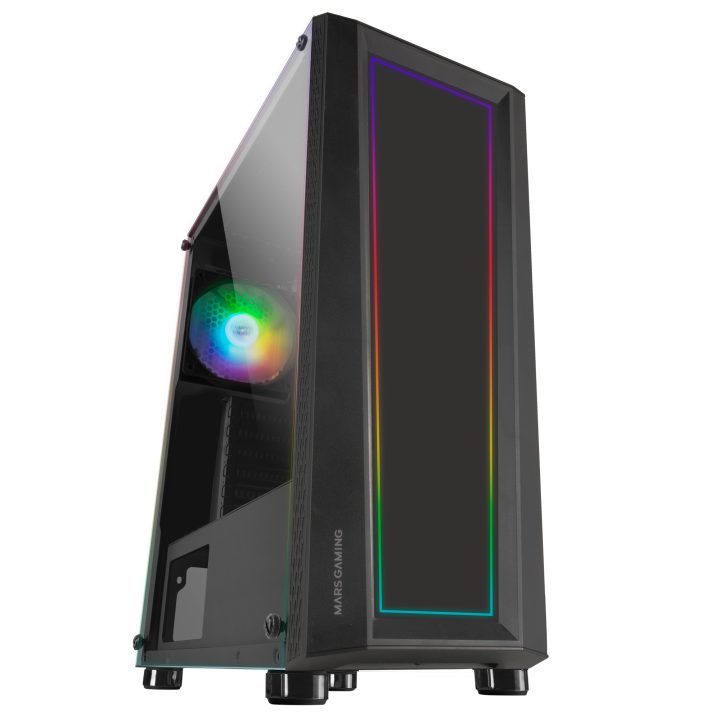 Mars Gaming MC-ART Negro, Caja PC Gaming ATX, Doble Cristal Templado…