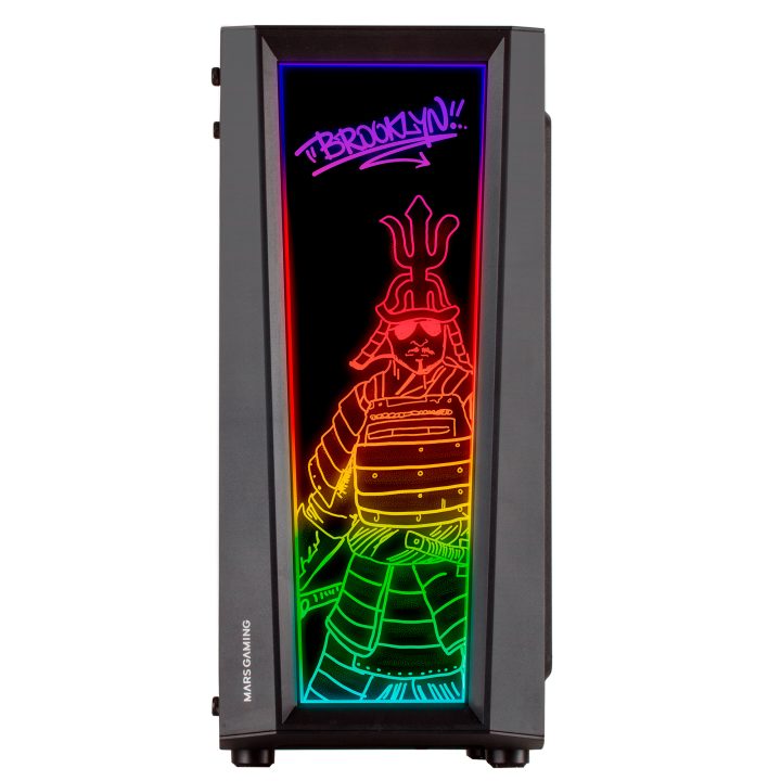 Mars Gaming MC-ART Negro, Caja PC Gaming ATX, Doble Cristal Templado…