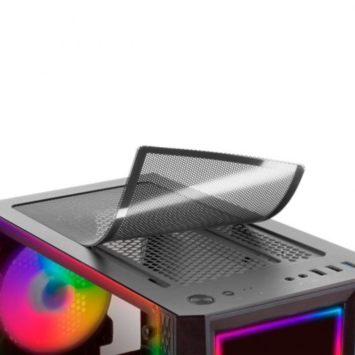 Mars Gaming MC-ART Black, ATX Gaming PC Case, Draw-on Tempered Glass…