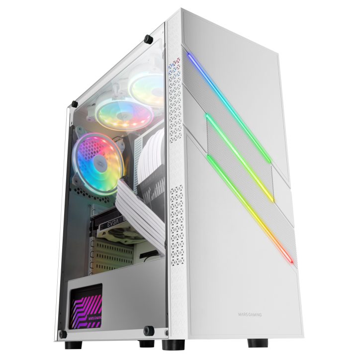 Mars Gaming MC-U3, Caixa PC Gaming ATX XL, Frontal Triple ARGB…