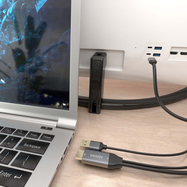 AISENS Aluminum HDMI V2.0 to USB-C 4K@60HZ Converter Cable…