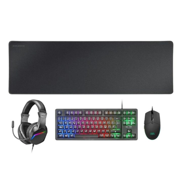 Mars Gaming MCP-RGB3, Pack Gaming Teclado Fixed RGB + Rato Gaming RGB…