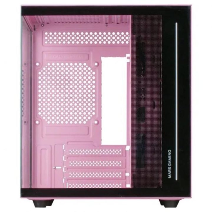 Mars Gaming MC-VIEW Rosa, Caixa Mini-Torre Gaming Micro-ATX, Vidro…