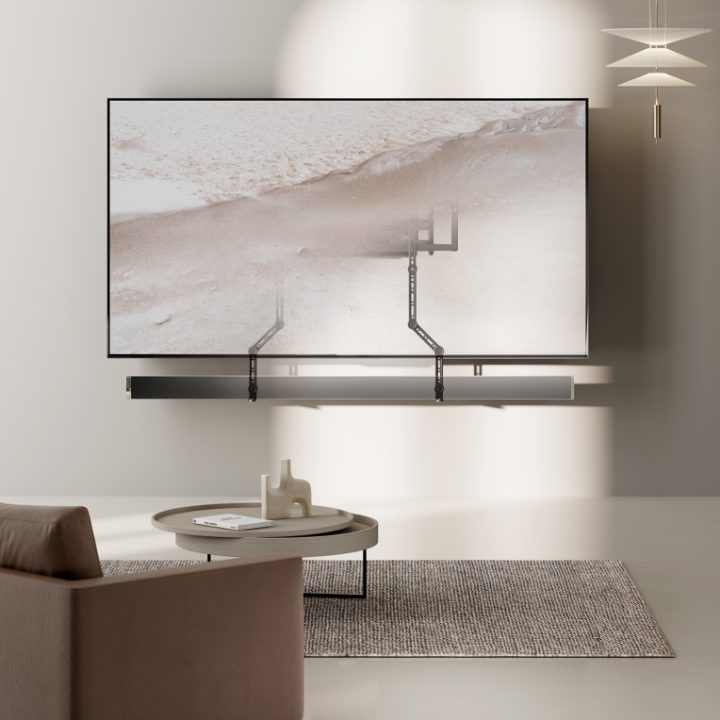 AISENS Universal Soundbar Wall Mount, Black
