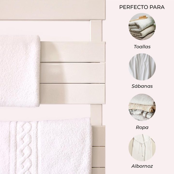 Yoevu - radiador toalha elétrico baixo consumo 500W IP24 branco…