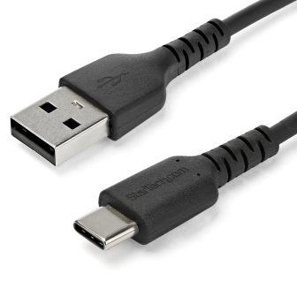 StarTech.com 1m USB-A to USB-C Charging Cable - Heavy Duty USB 2.0…