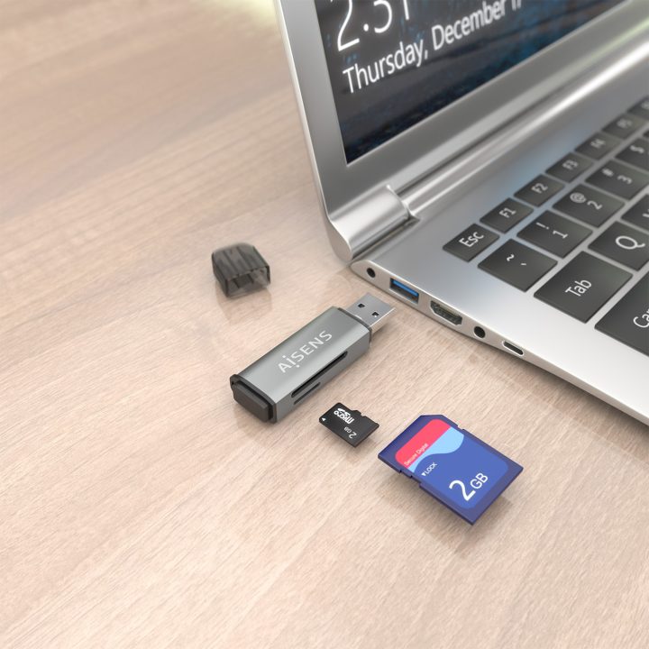 AISENS Leitor de Cartões SD, Micro SD, MMC, RS-MMC, MMC Micro, USB-A…
