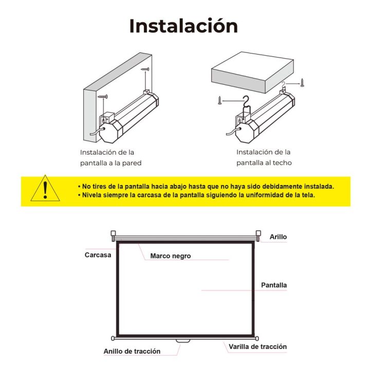 Phoenix Technologies Manual Projector Screen Wall and Ceiling Phoenix…