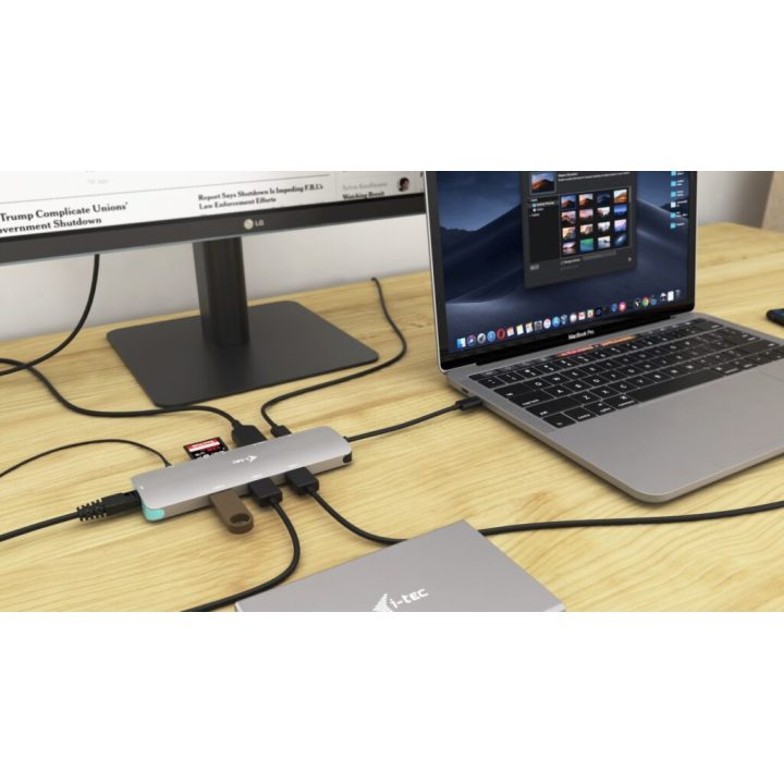 i-tec USB-C Metal Nano Docking Station 4K HDMI LAN with Power…