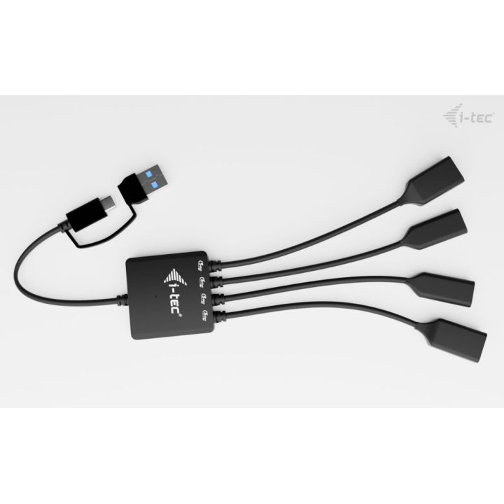 i-tec USB-C/USB-A Cable HUB 4 portas (2x USB-C, 2x USB-A)