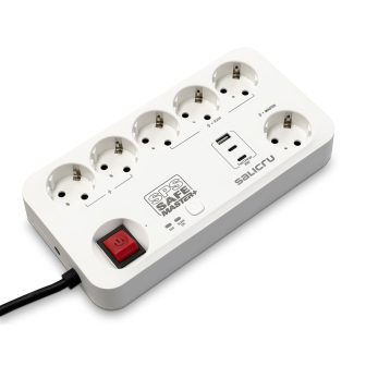 Salicru SPS SAFE MASTER+ White 6 AC Outlets 230 V 1.4 m