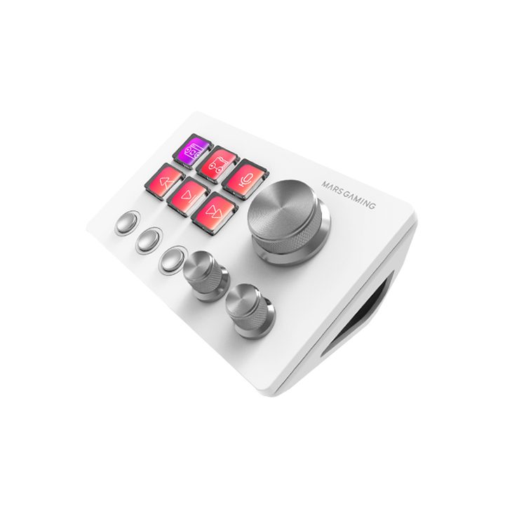 Mars Gaming MSD-TWO, Control Deck Compacto, 6 Teclas LCD…