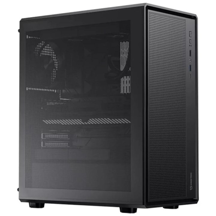 Hiditec h4 air ATX Gaming PC Case Tempered Glass Black (CHA010063)