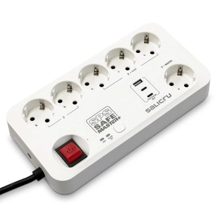 Salicru SPS SAFE MASTER+ Branco 6 saídas AC 230 V 1,4 m
