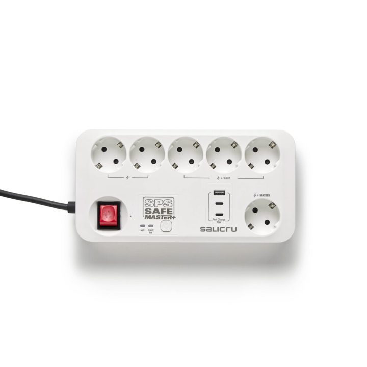 Salicru SPS SAFE MASTER+ Branco 6 saídas AC 230 V 1,4 m