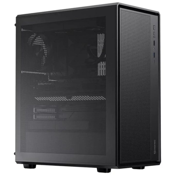 Hiditec h4 air ATX Gaming PC Case Tempered Glass Black (CHA010063)