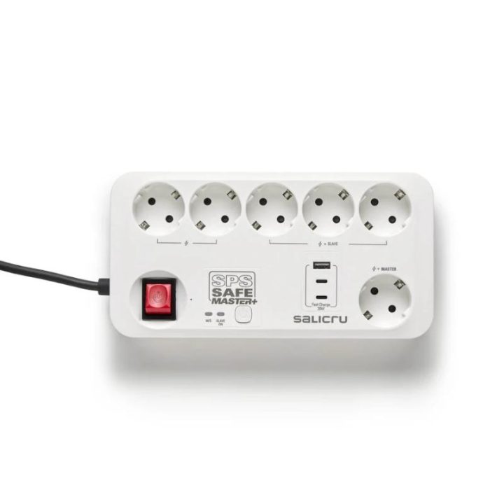 Salicru SPS SAFE MASTER+ White 6 AC Outlets 230 V 1.4 m