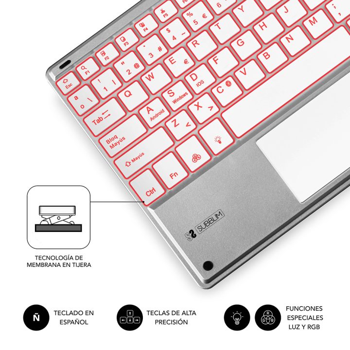 Subblim sub-kbt-SMBT50 Wireless Tablet Keyboard