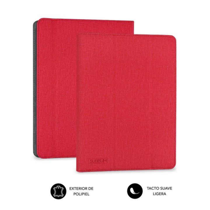Subblim freecam case red tablet case 10.1 inches (SUB-CUT-2FC002)