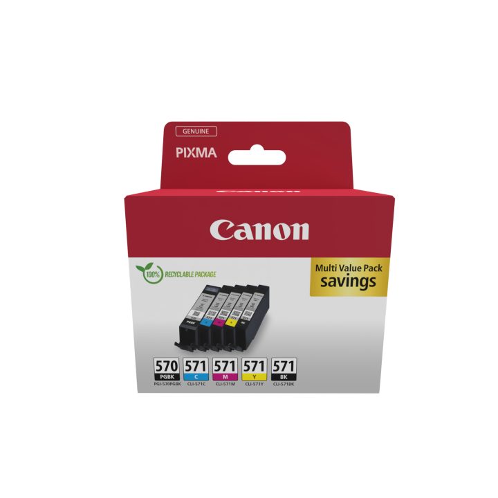 Canon 0372C006 cartucho de tinta 5 peça(s) Original Preto, Ciano…