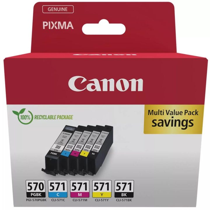 Canon 0372C006 Ink Cartridge 5 piece(s) Original Black, Cyan…