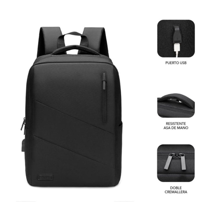 Subblim City Backpack for 15.6-inch Laptop Black (SUB-BP-2BL2002)