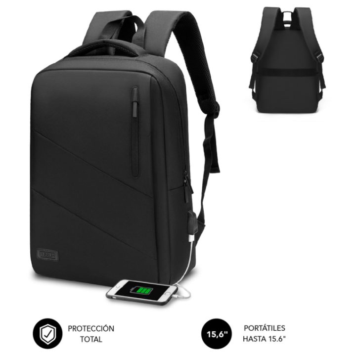 Subblim City Backpack for 15.6-inch Laptop Black (SUB-BP-2BL2002)